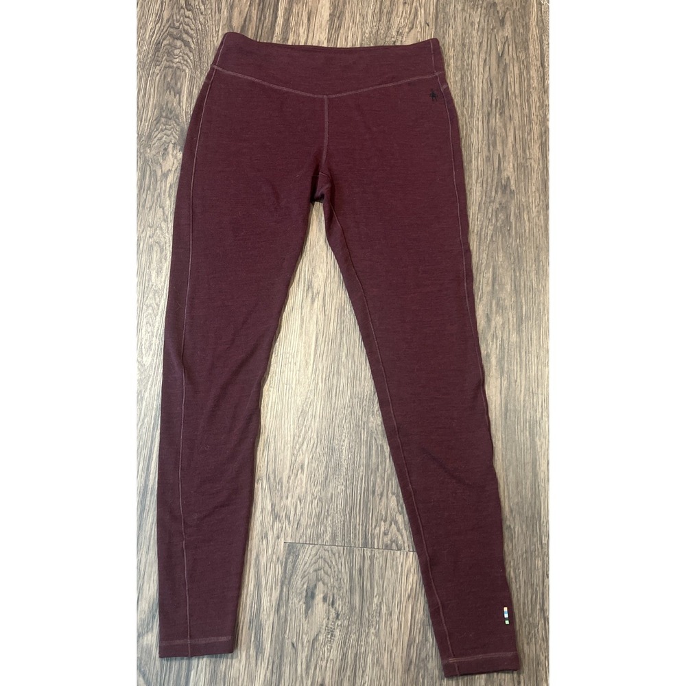 Smartwool Women's  Thermal Merino Base Layer Bottom- Black Cherry - Medium